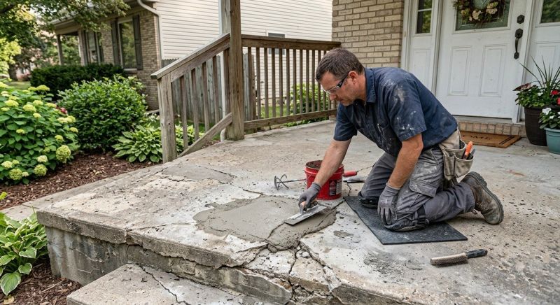 Chipped Concrete Repair in Miami Dade County, FL