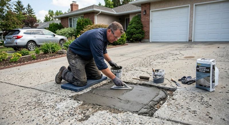 Concrete Driveway Repair in Des Moines, IA