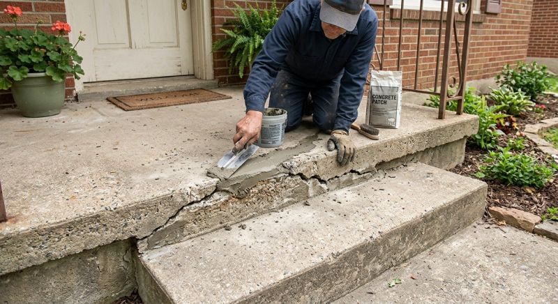 Cracked Stairs Repair in Des Moines, IA