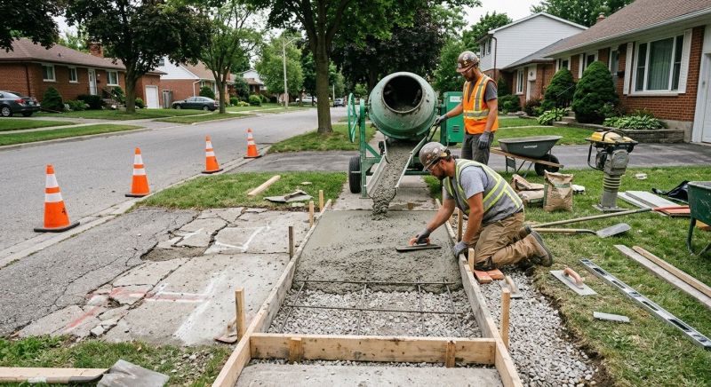 Entryway Concrete Repair in Des Moines, IA